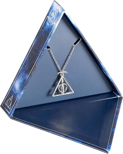 Caixa Presente Harry Potter - Colar Giratório Deathly Hallows