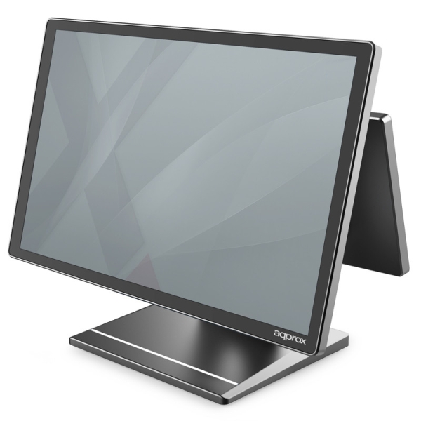 Terminal POS Approx APPTPV06VFD Ecrã Capacitivo 15,6",Intel N5095,8GB DDR4,SSD 256 GB,colunas,Wi-Fi,HDMI,USB 2.0,USB 3.0,COM e RJ45 - Preto