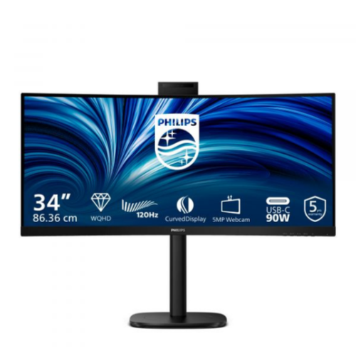 MONITOR PHILIPS 34"HDMI DP USB-C Black