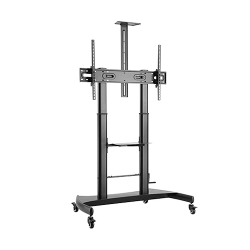 Suporte de Pé Gembird TVS-100T-02 para TV com rodas e Prateleira Ajustável em Altura suporta até 100"