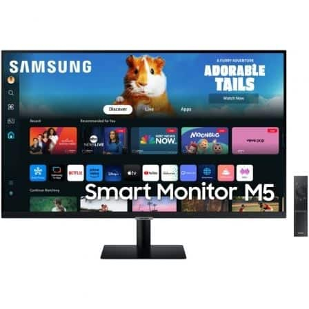 Smart MONITOR SAMSUNG M5 S32DM502EU 32"Full HD Smart TV Multimédia Preto