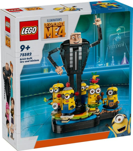 LEGO Gru:O Maldisposto 4 Gru e Minions Construídos com Peças - 75582