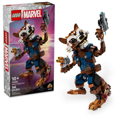 LEGO Marvel Rocket e Groot Bebé - 76282