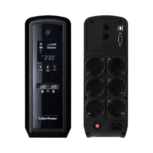 UPS Cyberpower CP1350EPFCLCD 1350VA/810W 6 Saidas PFC Ativo LCD Formato Torre
