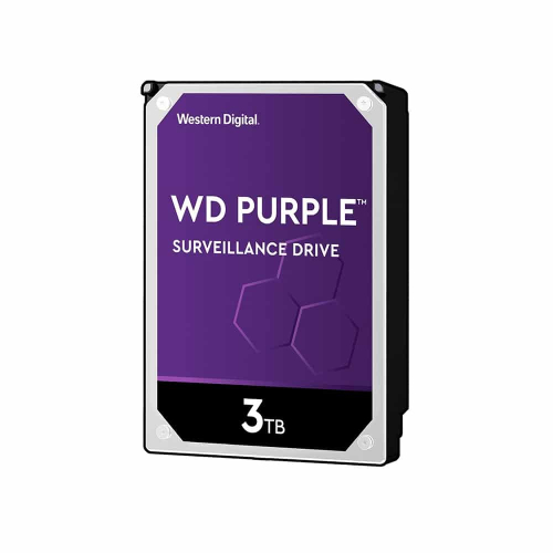 Disco Duro Western Digital WD Purple Surveillance 3TB 3.5"SATA III 64MB