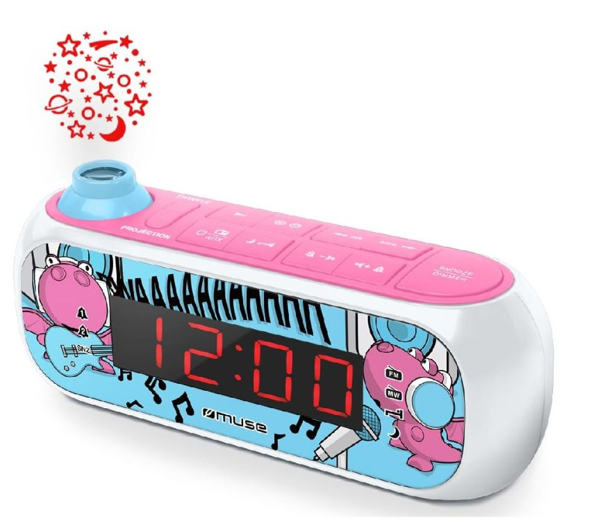 Rádio e Relógio MUSE Rosa