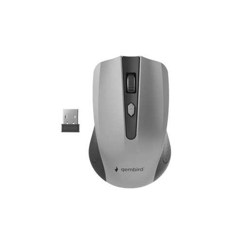 Rato Óptico Sem Fios Gembird 1600 DPI Preto/Cinza