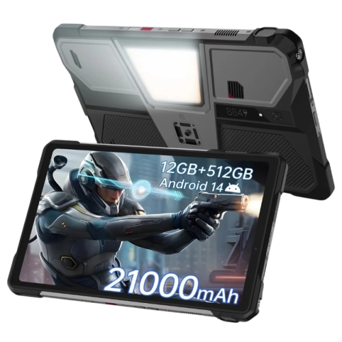 Tablet Unihertz 8849 TANK Pad E 10,95 12 GB/512 GB 4G Rugged com Projetor