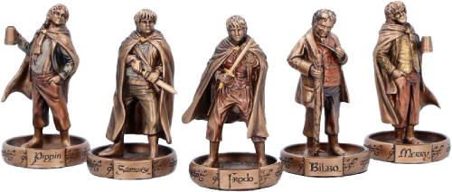 Figura The Lord of the Rings:The Hobbits of the Shire (Conjunto de 2) (7 cm) - Nemesis Now