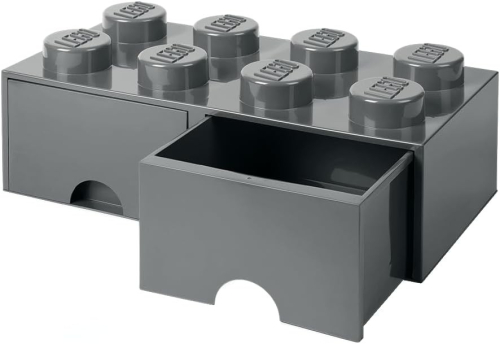 LEGO Brick Drawer 8 - Dark Stone Grey