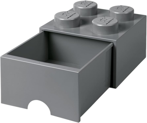 LEGO Brick Drawer 4 - Dark Stone Grey