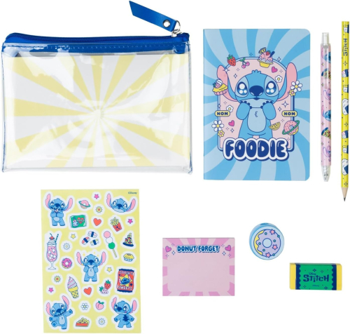 Conjunto Básico de Papelaria:Disney Stitch