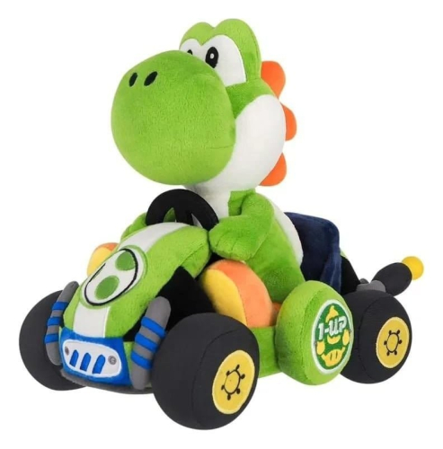 Peluche Mario Kart World:Yoshi (27 cm)