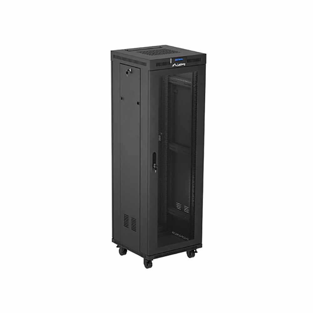 ARMARIO LANBERG RACK 19"37U 600X600 FLAT PACK PORTA PERFURADA COM LCD