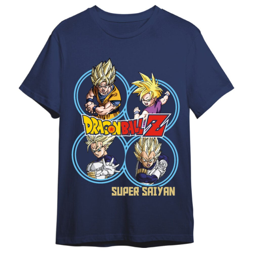 T-shirt Super Saiyans Dragon Ball Z adulto