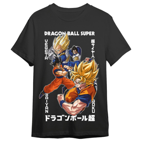 T-shirt Vegeta &Goku Dragon Ball Super adulto