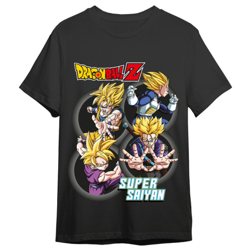 T-shirt Super Saiyans Dragon Ball Z adulto