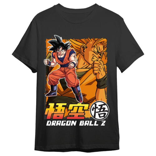 T-shirt Goku &Goku Super Saiyan Dragon Ball Z adulto