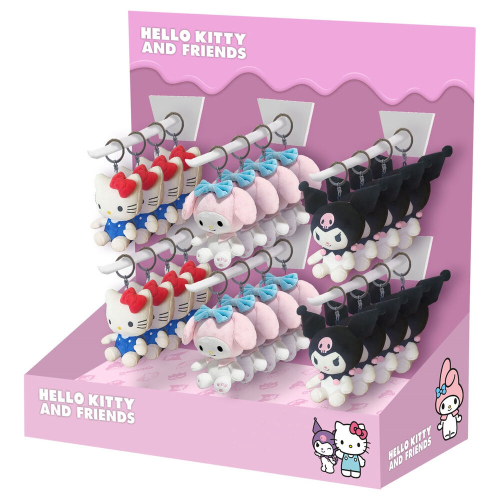 Chaveiro peluche Hello Kitty and Friends Sortido 10cm