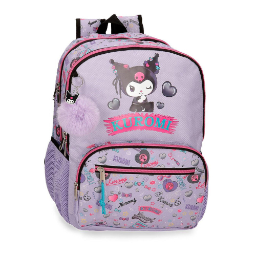 Mochila Retropop Kuromi Hello Kitty 44cm adaptable