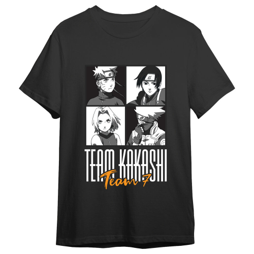 T-shirt Team Kakashi Naruto Shippuden adulto