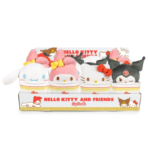 Peluche Cup Noodles Hello Kitty &Friends 16cm Sortido