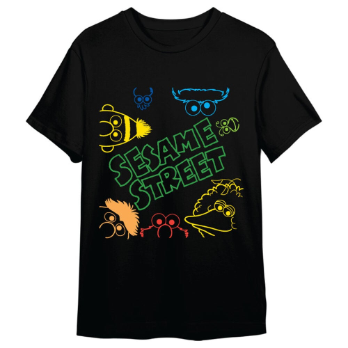T-shirt Faces Barrio Sesamo adulto
