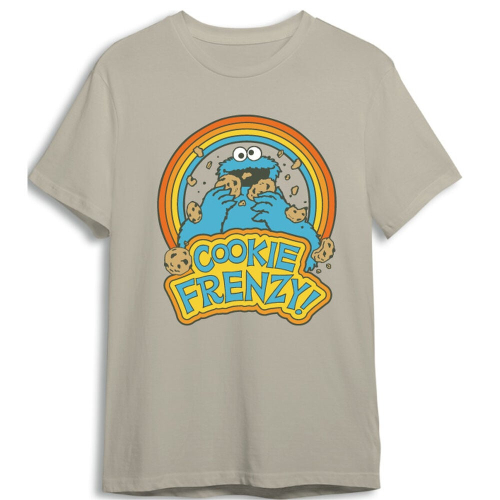 T-shirt Triki Monstruo de las Galletas Barrio Sesamo adulto