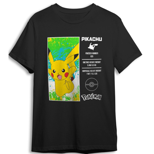 T-shirt Pikachu Pokemon infantil