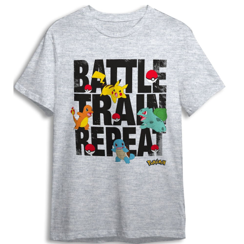 T-shirt Battle Pokemon infantil