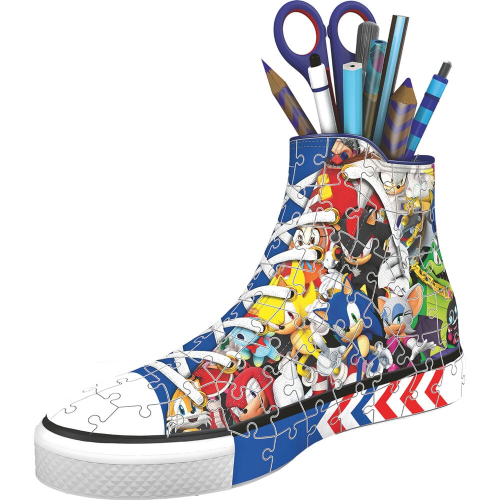 Puzzle 3D Portalapices 3D Zapatilla Sonic the Hedgehog 112 Peças