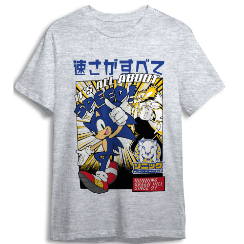 T-shirt Sonic the Hedgehog adulto