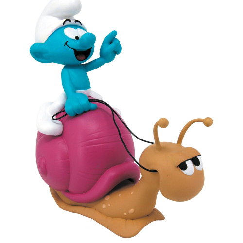 Figura Mealheiro Pitufo Caracol Los Pitufos 19cm