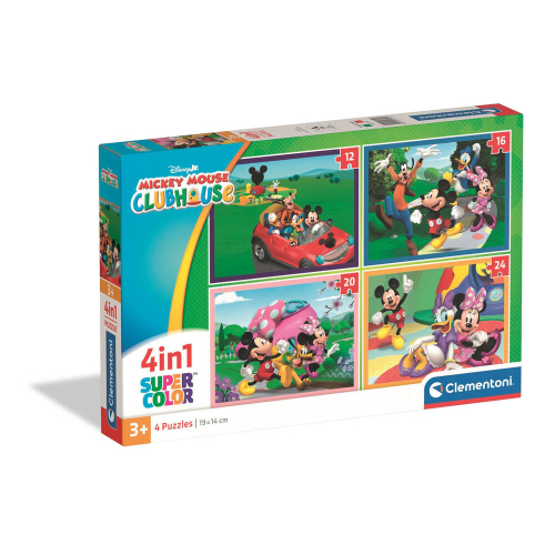 Puzzle Mickey Mouse Clubhouse Mickey Disney 12-16-20-24 Peças