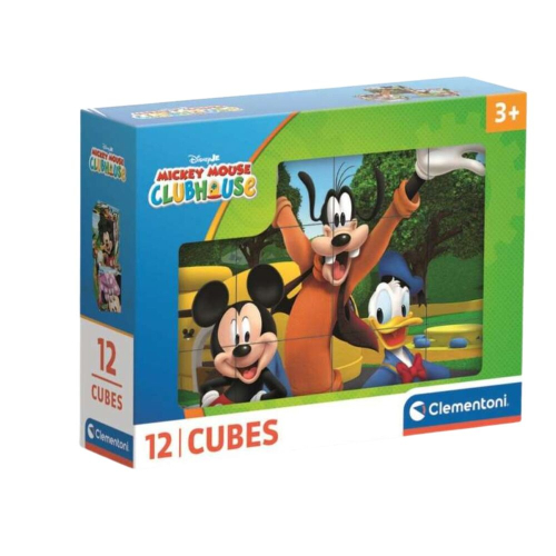 Puzzle cubo Mickey Club House Mickey Disney 12 Peças