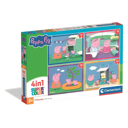 Puzzle Peppa Pig 12-16-20-24 Peças