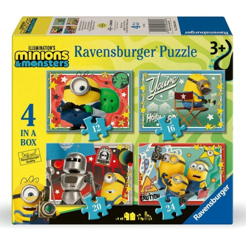 Puzzle Minions 3 12-16-20-24 Peças