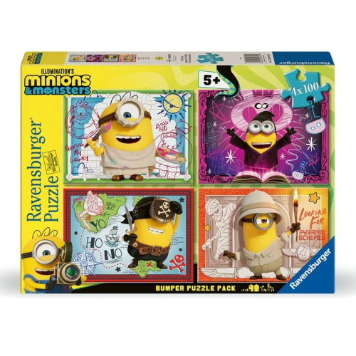 Puzzle Minions 3 4x100 Peças