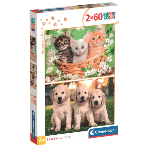 Puzzle Hermanos de Piel 2x60Peças