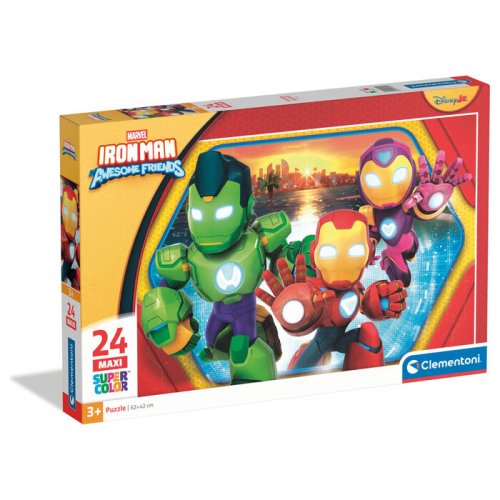 Puzzle Maxi Iron Man y Su Superequipo Marvel 24 Peças