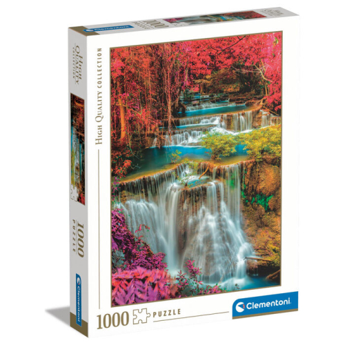 Puzzle Coloridas Cataratas Tailandesas 1000 Peças