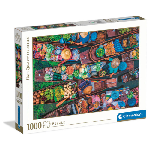 Puzzle Mercado Flotante Tailandes 1000 Peças