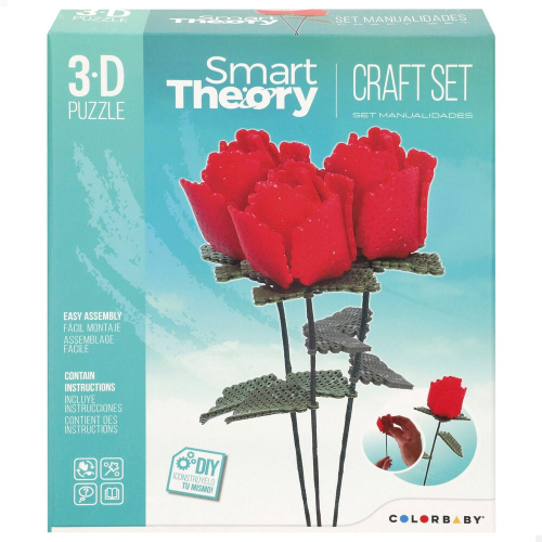 Puzzle 3D Rosas Smart Theory 2172 Peças