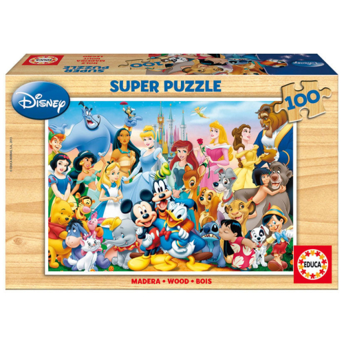 Puzzle El Maravilloso Mundo de Disney madera 100 Peças