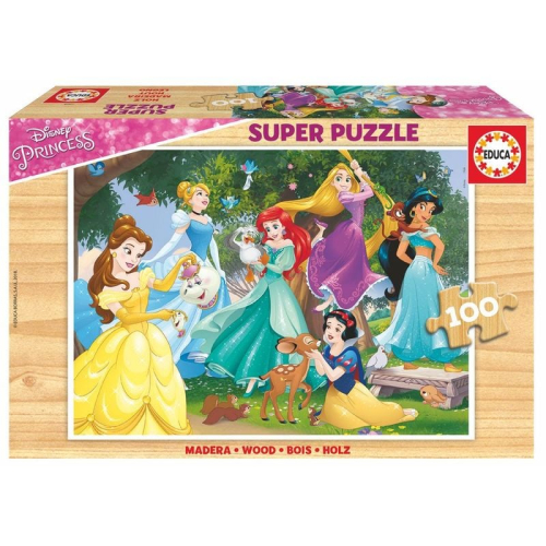 Puzzle Princess Disney madera 100 Peças