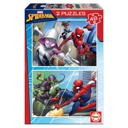 Puzzle Spiderman Marvel 2x48Peças