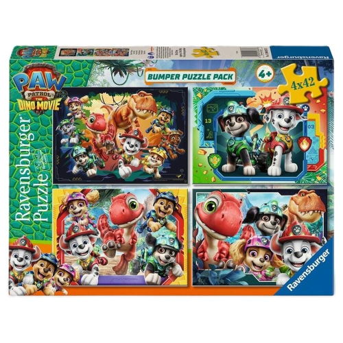 Puzzle Dino Movie Patrulla Canina Paw Patrol 4x42Peças