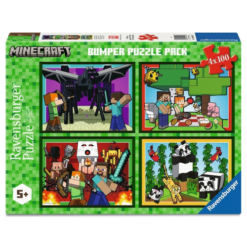 Puzzle Minecraft 4x100 Peças