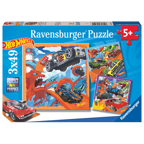 Puzzle Hot Wheels 3x49Peças