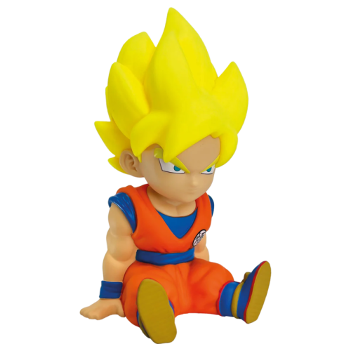 Figura Mealheiro Son Goku Super Saiyan Dragon Ball Super 15cm